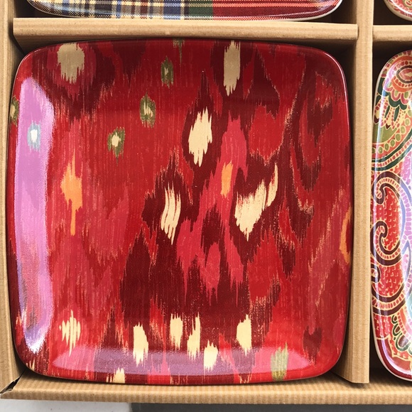 Pottery barn ikat tidbit plates - Picture 2 of 9